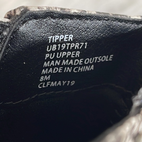 UNIONBAY TIPPER Ankle Booties Faux Snakeskin Print Almond Toe Size 8 - Picture 12 of 13